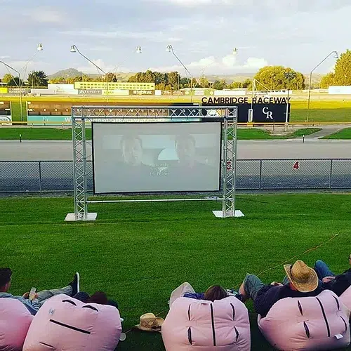 Elite Screens DIY Pro Series 150" Rear Projector Projection Screen available with truss and ideal for a huge range of events